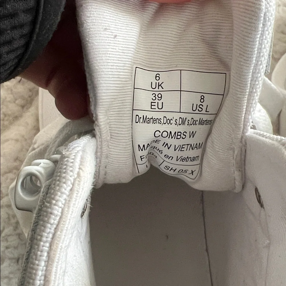 Dr. Martens White Combat Boots - Picture 5 of 5